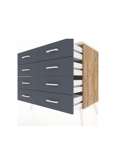 Hyperion Şifonyer 8 Çekmeceli 88x44x80 Çam-aytaşı/antrasit Aytaşı/antrasit Hyperion Şifonyer 8 Çekmeceli 88x44x80 Çam-aytaşı/antrasit Aytaşı/antrasit