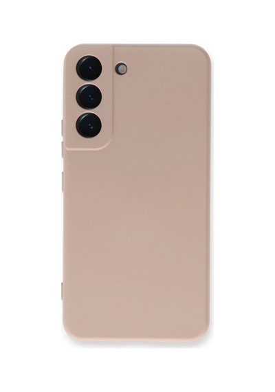 Samsung Galaxy Uyumlu Galaxy S23 Kılıf Nano İçi Kadife Silikon - Pudra 1