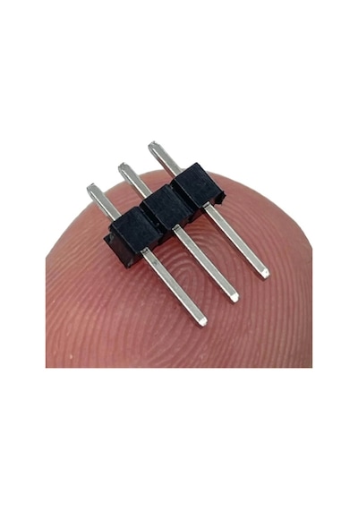 Erkek Pin Header 3 Pin 12mm 2.54mm 1x3 180 Tek Sıra