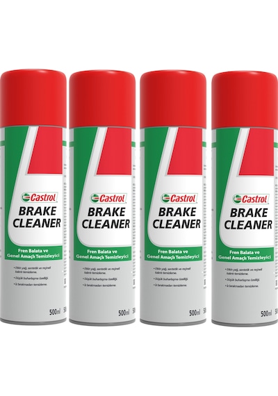 Castrol Brake Cleaner Fren Balata Ve Genel Temizleme Spreyi 500 Ml 4 Adet Üretim Yılı 2024