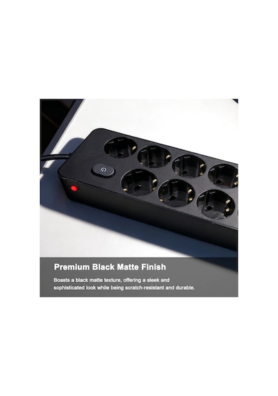 Topraklı 10'lu Çoklu Priz 2 Usb-c 2 Usb-a Çıkışlı 2500w Anahtarlı Uzatma Prizi 1