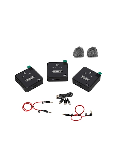 Midex CM2 Kablosuz Wireless İkili Kamera Mikrofon