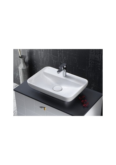 60 X 42 Cm Boyutlarında Turkuaz Renkli Lavabo 508 Yeşil