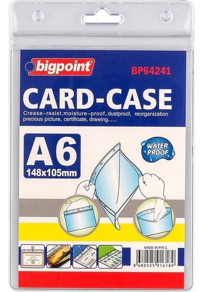 Bigpoint Kilitli Kart Poşeti Dikey A6 105x148mm X 10 Adet