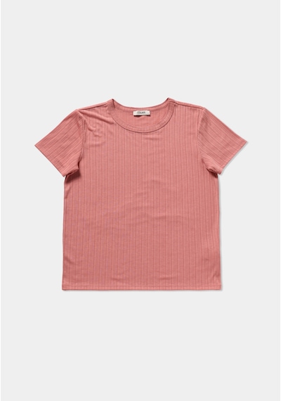 Colin's Colins Regular Fit Yuvarlak Yaka Düz Kadın Pembe Kısa Kol Tişört Cl1080442 Q1.v1 Prs