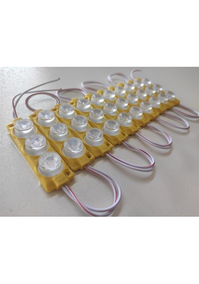 Replax Carub Camlı Parmak Led Lamba Amber 12 Volt Su Geçirmez 10'lu 3m