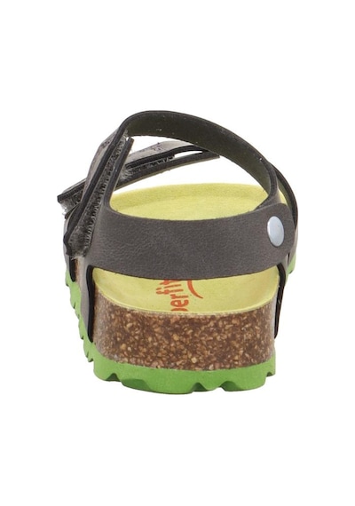 Superfit Fussbett Çocuk Gri Yeşil Mantar Tabanlı Sandalet Gri - Yeşil
