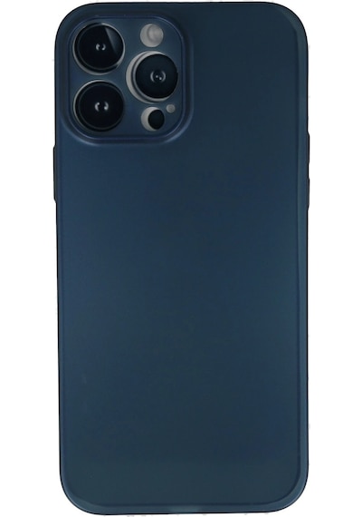 Newface - 301 - Apple iPhone Uyumlu 13 Pro Kılıf Pp Ultra İnce Kapak - Kmrsfres - - Mavi