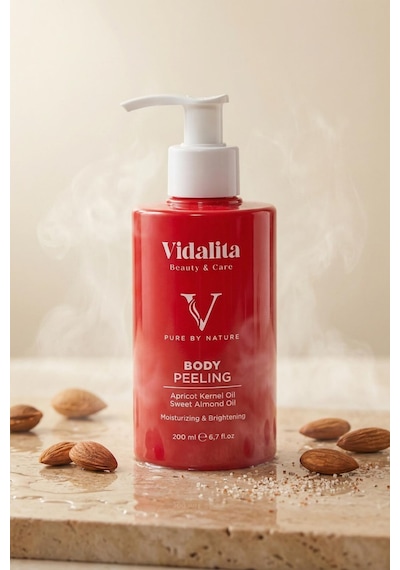 2 Adet Doğal Vücut Peelingi Kayısı Çekirdeği & Tatlı Badem Yağı 200 Ml