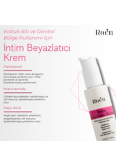 Roen Genital Bölge Beyazlatıcı Krem Kojik Asit & Niacinamide İçerikli 100 ML