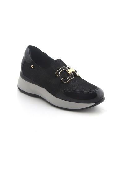 Oxford Klasik Kadın Diğer 5d5458ds Donna Serena 5458ds Camoscio Glitter Nero Siyah