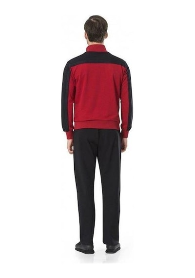 Pierre Cardin 7045 Uzun Kollu Erkek Eşofman Takımı - Bordo - S Bordo