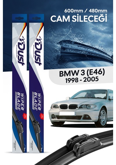 Bmw E46 Silecek Takımı 1998-2005 Uyumlu 600mm/480mm