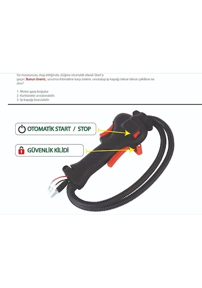 Çin Malı Sırt Tırpan Motorları Tetik Tertibatı/kabze Yeni Dizayn