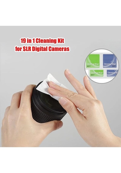 Profesyonel Kamera Lens Temizlik Seti 19 Parça Dslr Slr Aynasız Kamera, Dürbün, Teleskop Ve Optik Lens Temizleme K