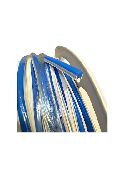 Ikinci Nesil Mavi Difüzör 5 Metre 6mm Neon Led Silikon Şerit Kapağı Led Şerit İçermez
