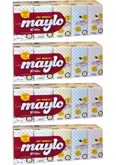 Maylo Cep Kağıt Mendil 4 x 10'lu