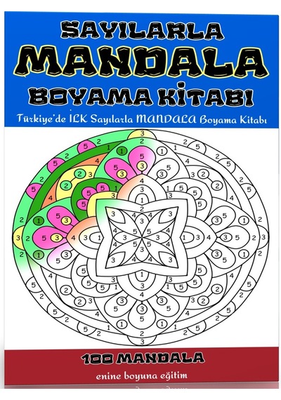 Sayılarla Mandala Boyama Kitabı 100 Süper Mandala