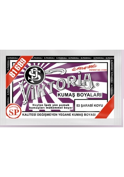 Kumaş Boyası Viktoria Bir Paket 10 Gr Turuncu