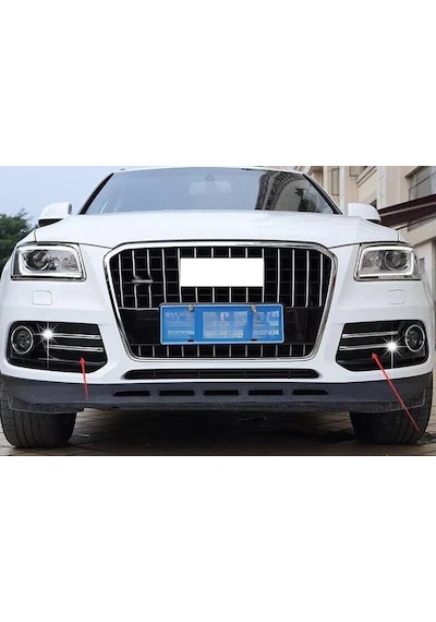 Audi Q5 Uyumlu 2010 2017 Sis Lambası Çerçevesi Kaplama Krom Parça
