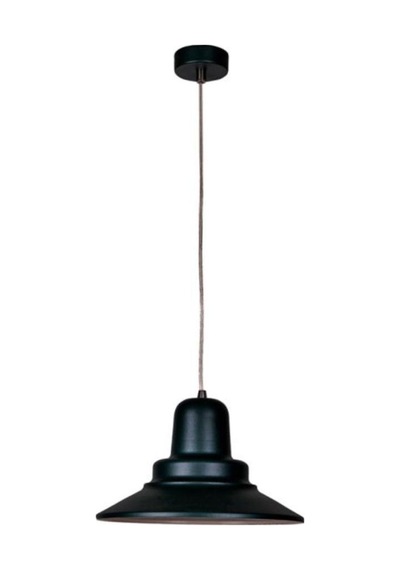 Rsylight Retro Rustik Dekoratif Siyah Içi Beyaz Metal Sarkıt Avize Çap:30cm
