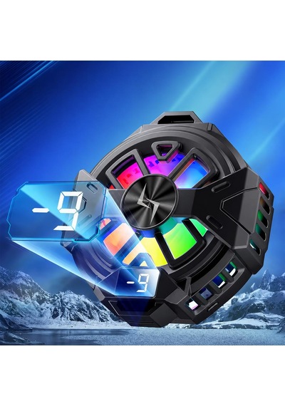 P60 Dijital Ekranlı Rgb Telefon Soğutucu Fan