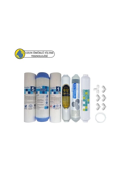 Purefer Açık Kasa Çift Sedimentli Sertifikalı 6li Mebransız Şeffaf 4lü Mineral+b12 Alkali