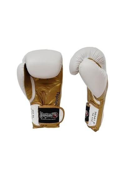 30341 P Tepito Boks Eldiveni Muay Thai 2024 Yeni Seri 0424 Beyaz Altın 14 Oz Açık Pembe