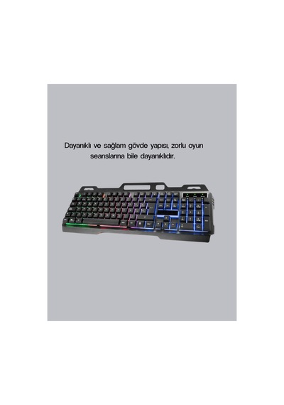 Astraltech Profesyonel Oyuncu Klavye Mouse Seti Rgb Işıklı, Türkçe Q, Dpı Ayarlı, Dayanıklı Gövde