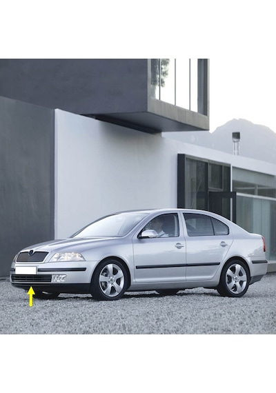 Skoda Octavia 2 A5 2005-08 Ön Tampon Alt Spoyler Karlık 1z0807061