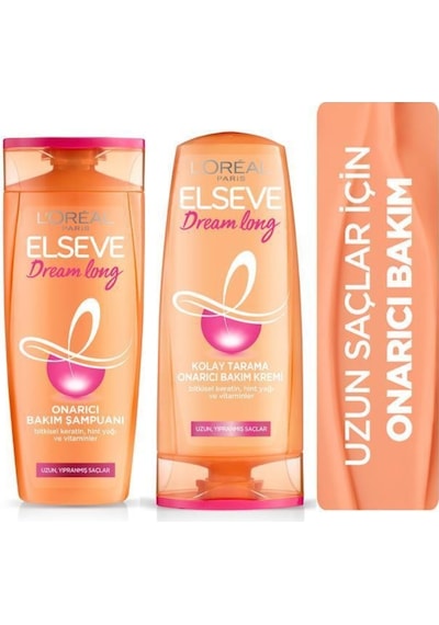 Elseve Dream Long Onarıcı Bakım Şampuan + Krem 390 ML