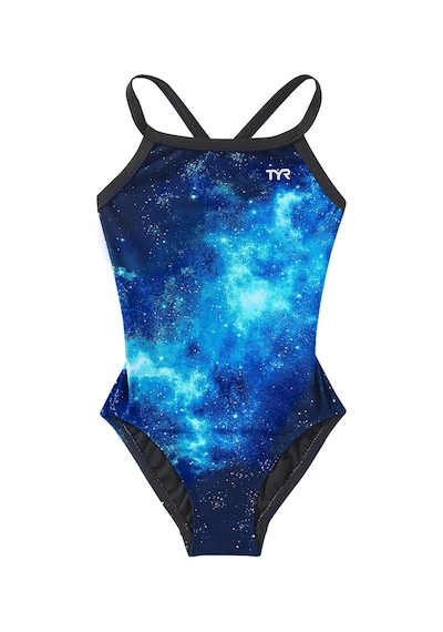Tyr Durafast Elite Kadın - Kız Diamondfit Yüzücü Mayo - Starbone Mavi