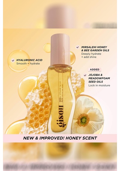 Gisou Honey Infused Nemlendirici Ve Parlatıcı Dudak Bakım Yağı Honey Gold 8ml