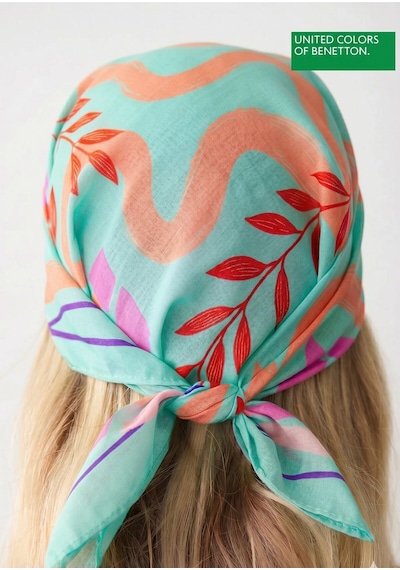 United Colors Of Benetton Flora Bandana/fular-1019-47 47 Mint