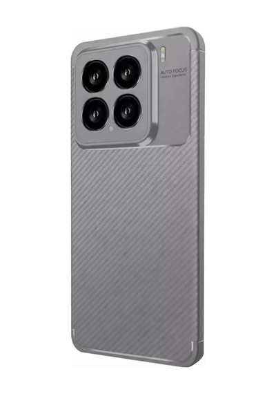 Newface Xiaomi Mi 15 Kılıf Auto Focus Karbon Kapak - Gri