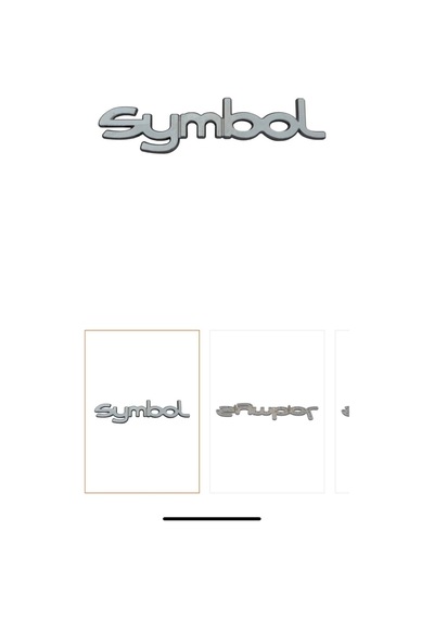 Symbol Krom Yazı