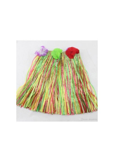Hawaii Hula Eteği Karışık Renk 40 Cm Bx40
