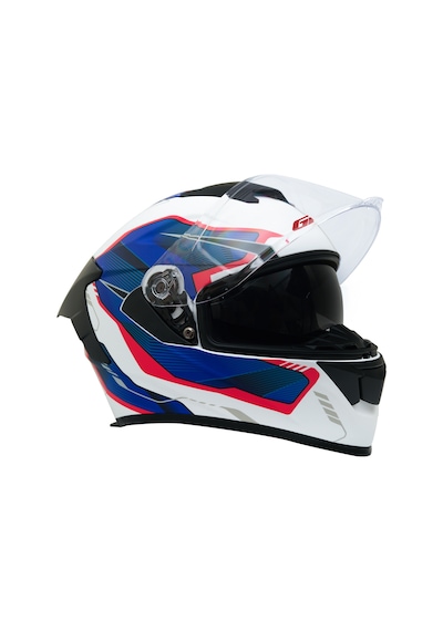Gp Kompozit Mks008-ewbr Yarış Spoiler Güneş Vizörlü Şeffaf Full Face Motosiklet Kaskı Çok Renkli