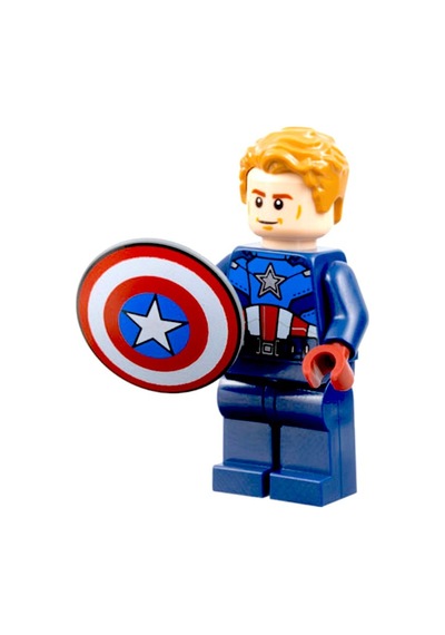 Marvel - Captain America With Shield Orijinal Minfigür
