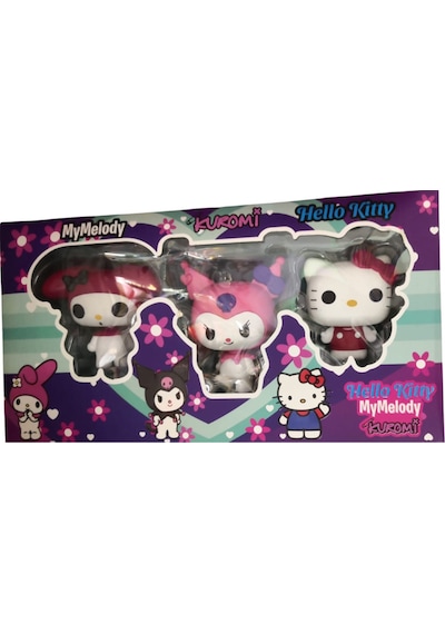 Kuromi My Melody Helllo Kitty 3 Lü Karakter Kutulu Set