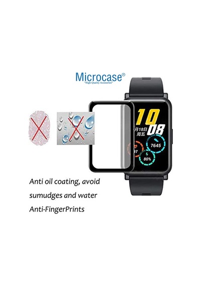 Microcase Huawei Watch Fit 2 1.74'' 3D Pet Film - Siyah