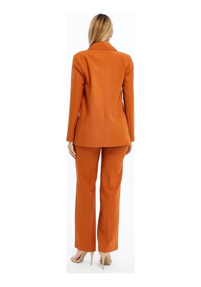 Selectmoda Kadın Tarçın Kemik Düğmeli Blazer Ceket