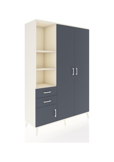 Hyperion Dolap 5 Raflı 2 Çekmeceli Tek Askılı 132x44x195 Aytaşı-antrasit/antrasit Antrasıt/antrasıt - Aytası Hyperion Dolap 5 Raflı 2 Çekmeceli Tek Askılı 132x44x195 Aytaşı-antrasit/antrasit Antrasıt/antrasıt - Aytası