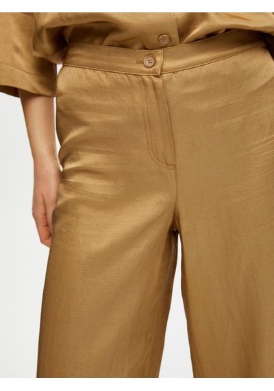 Faik Sönmez Straight Fit Viskon Pamuk Pantolon S25pnt017 Us25pnt01762 Gold Altın