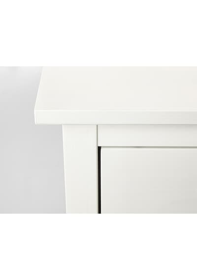 Komodin-şifonyer Hemnes Meridyendukkan Beyaz Vernik, 54x66 Cm 2 Çekmeceli