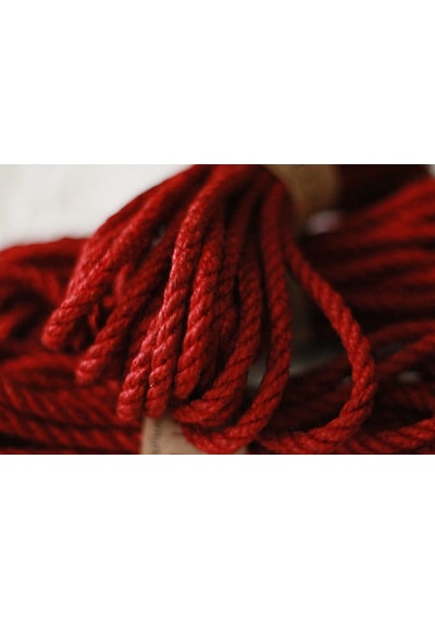 Shibaritürk Kırmızı Jüt Bondage Shibari Ipi 8mm/8mt
