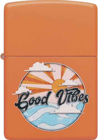 Zippo 231 Good Vibes Design Çakmak - 48847-127471 Kırmızı