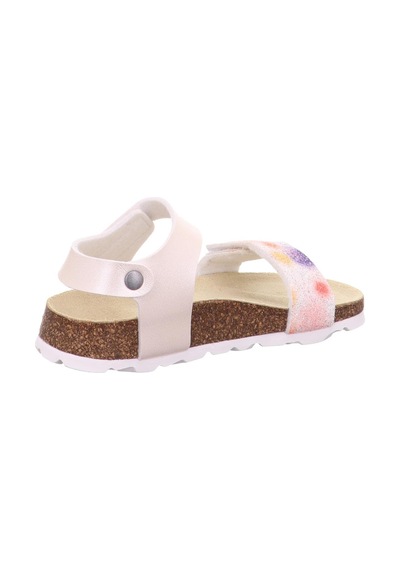 Nubebe Superfit Renkli Mantar Taban Sandalet Sedef Sedef Krem