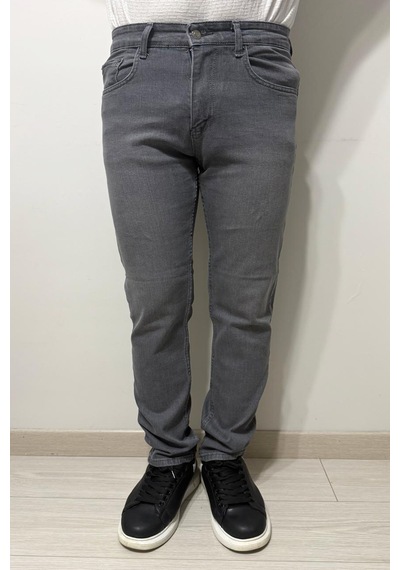 Hacker Denim Dmctekstil Erkek 1021 Yüksek Bel Normal Kesim Boru Paça Jean Pantolon Gri