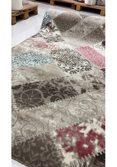 Merinos Akrilik Halı 100x400 Yolluk Halı Renkli